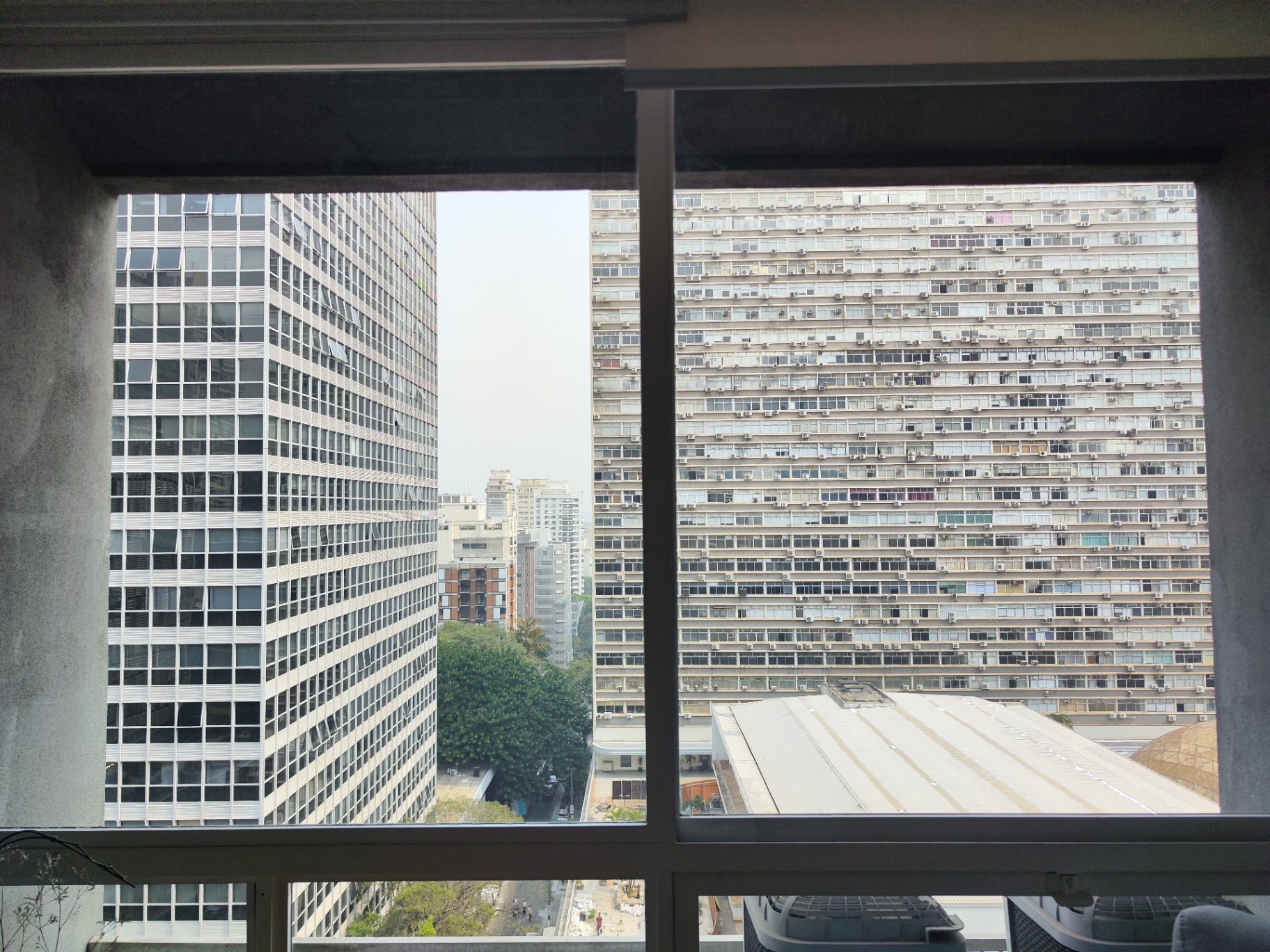Vista da janela do consultório